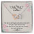 Mom - Times Slips By And Life Goes On But From My Heart You'Re Never Gone - Interlocking Heart Necklace Interlocking Hearts Necklace