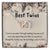 Best Twin Sister Gift Interlocking Hearts Necklace