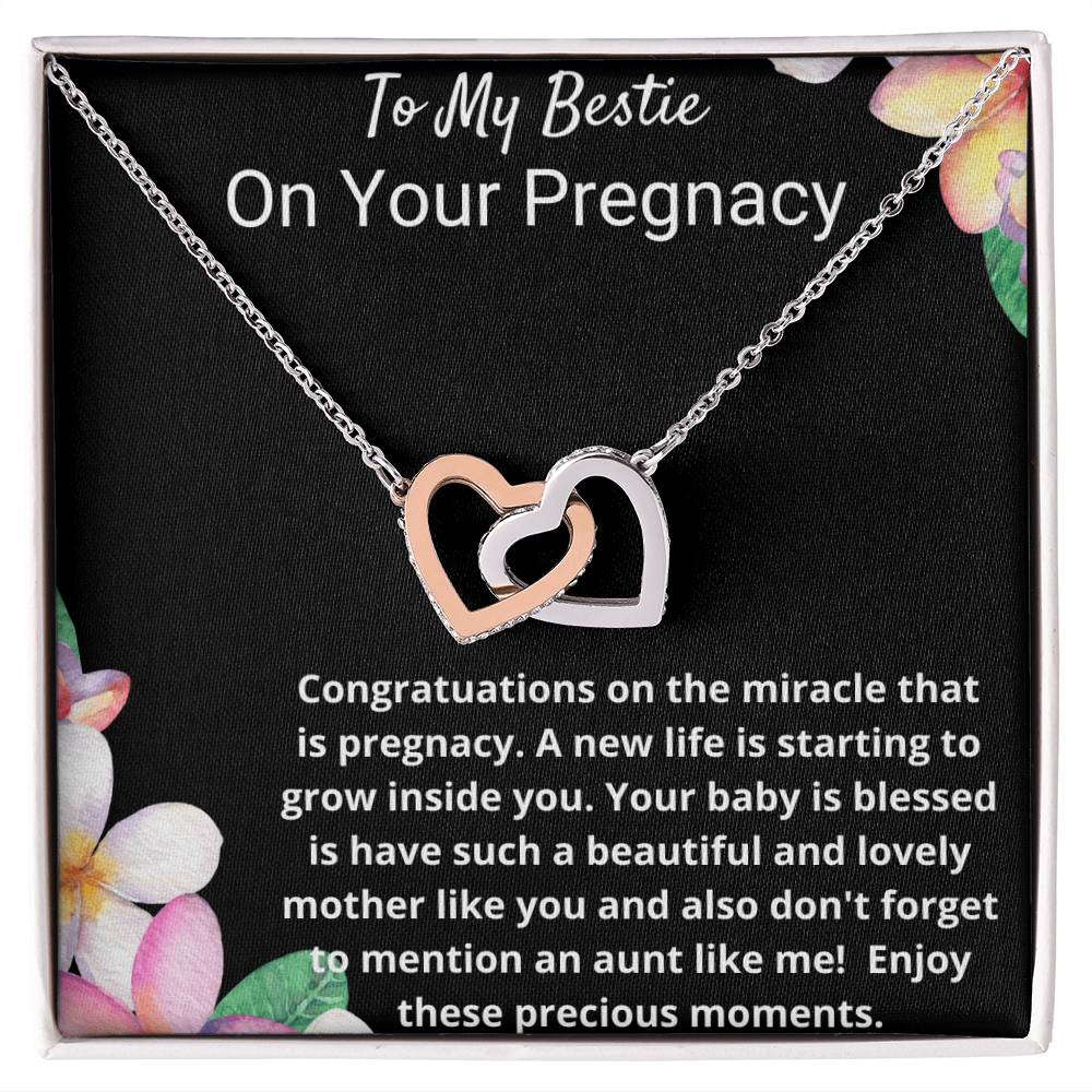 Interlock Love Necklace To My Bestie On Her Pregnancy Interlocking Hearts Necklace