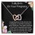 Interlock Love Necklace To My Bestie On Her Pregnancy Interlocking Hearts Necklace