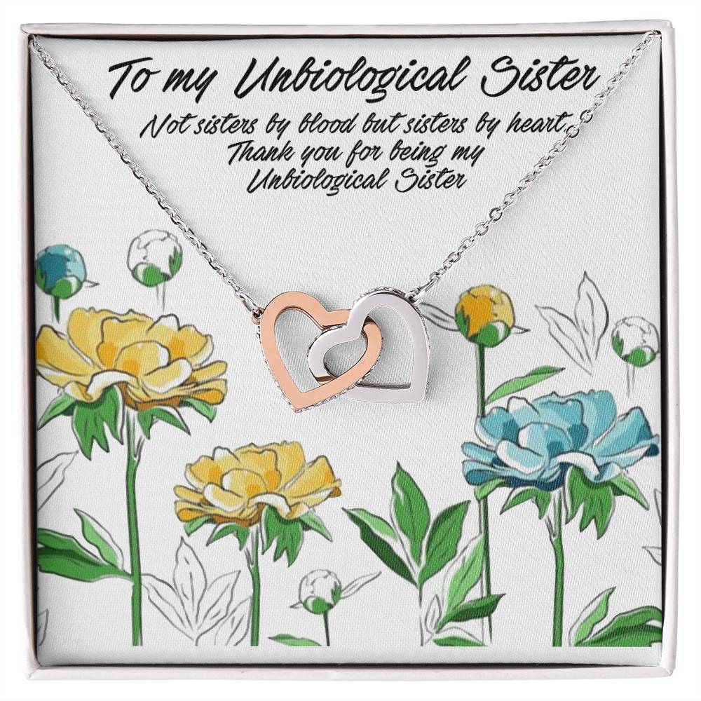 My Unbiological Sister Interlocking Hearts Necklace