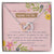 Mom To Be Interlocking Hearts Necklace Pink Floral Baby Shower