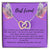 To My Best Friend-True Friend Are Those .. Interlocking Hearts Necklace