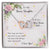 Bonus Daughter From Bonus Dad No Dna But You Have My Heart Interlocking Hearts Necklace