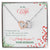 Love To My Wife - Interlocking Hearts Necklace With On Demand Message Card