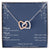 Only You Interlocking Hearts Necklace Message Card