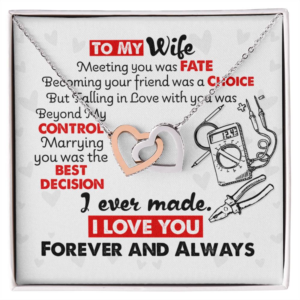 Electrician'S Wife - Interlocking Heart Necklace Interlocking Hearts Necklace