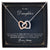 To My Daughter - Interlocking Hearts Necklace