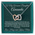 Personalized Linked Hearts Gifts For Daughter From Mom Interlocking Hearts Necklace