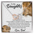 To My Daughter. Interlocking Hearts Necklace