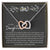 Gift For Daughter Interlocking Hearts Necklace