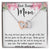 Best Bonus Mom Interlocking Hearts Necklace Message Card