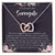 Surrogate Appreciation Gift Surrogate Gift Surrogate Gift With Message Card Surrogate Transfer Day Thank You Gift Interlocking Hearts Necklace