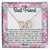 To My Best Friend - Sparkling Interlocking Hearts Necklace