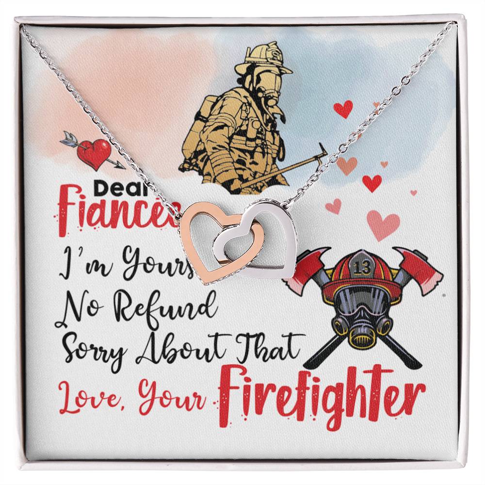 Firefighter&#39;S Fiancée - Interlocking Heart Necklace Interlocking Hearts Necklace