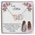 Thank You For Never Giving Up On Me Mother Gift - Necklace Interlocking Hearts Necklace