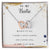 To My Bestie No Matter What We Do Interlocking Hearts Necklace