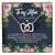 To My Mom I Am Grateful For All You Do Interlocking Hearts Necklace