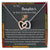 To My Daughter On Your Graduation Day Heart Lock Necklace From Parent Interlocking Hearts Necklace