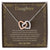 Graduation Gift For Your Daughter Gorgeous Love Knot Necklace. Interlocking Hearts Necklace