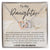 To My Daughter You Will Never Outgrow My Heart Interlocking Hearts Necklace