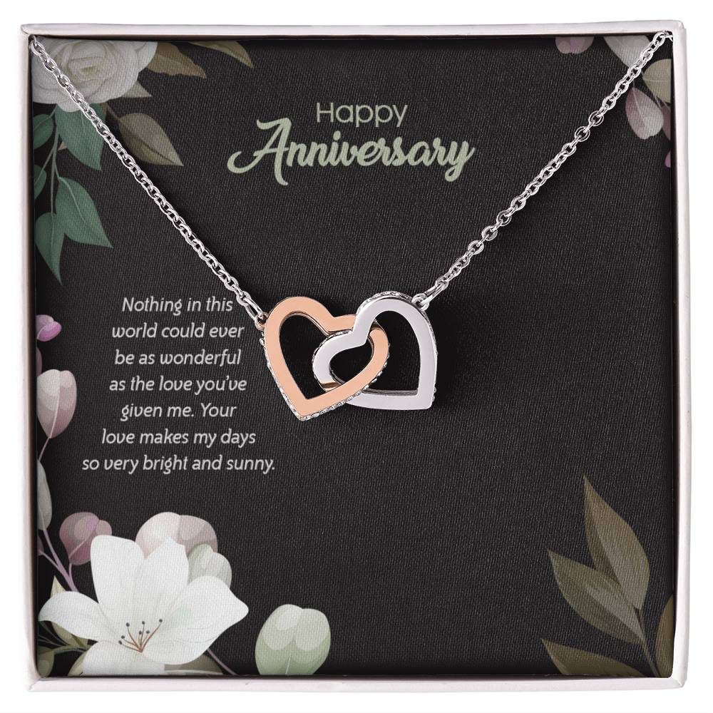 Anniversary Edition Wonderful Love You&#39;Ve Given - Interlocking Hearts Necklace