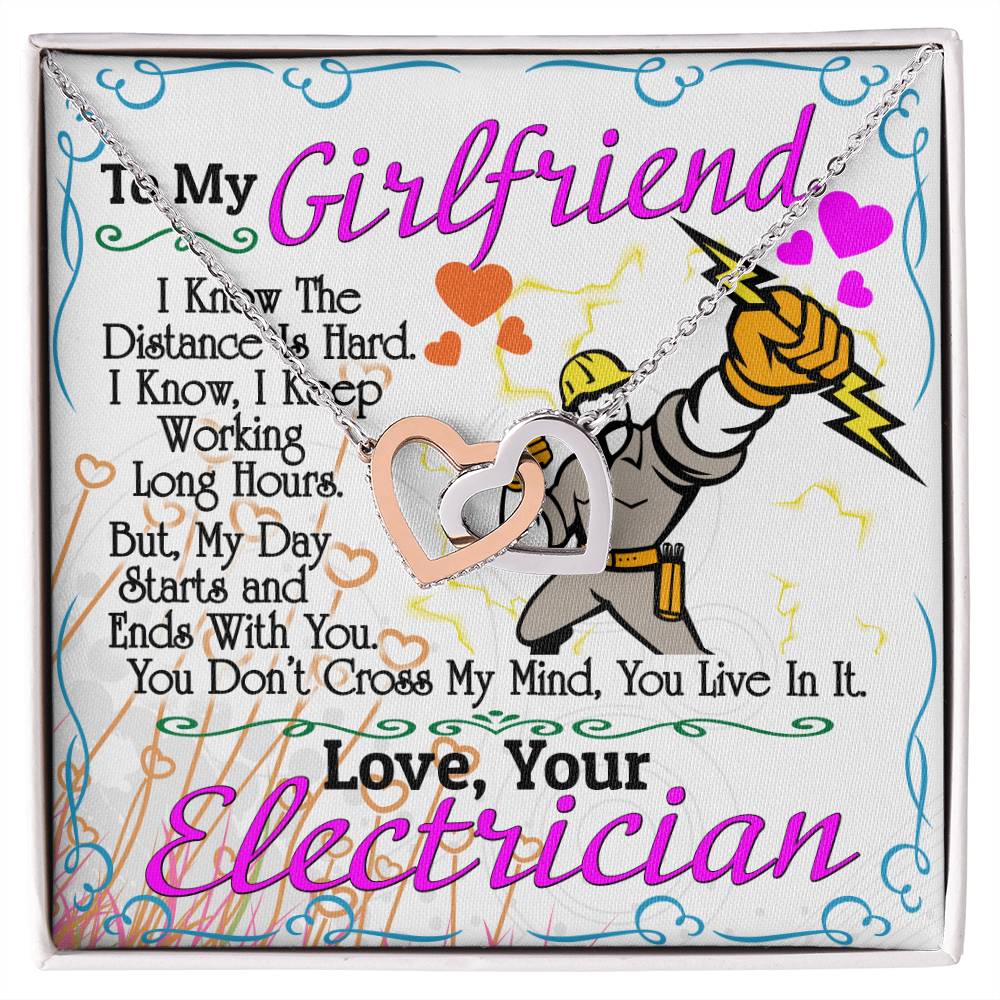Electrician&#39;S Girlfriend - Interlocking Heart Necklace Interlocking Hearts Necklace