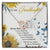 To My Granddaughter Interlocking Hearts Necklace Message Card