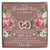To My Beautiful Mom On My Wedding Day Interlocking Hearts Necklace