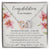 Graduation Congratulations Daughter Interlocked Hearts Necklace Interlocking Hearts Necklace