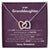 To My Granddaughter - Filled With Love - Necklace Interlocking Hearts Necklace