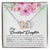 To My Granddaughter - Braver Stronger Smarter - Necklace Interlocking Hearts Necklace