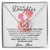 To My Daughter - Unique Interlocking Hearts Binding Necklace Gift Set Interlocking Hearts Necklace