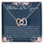 Mother Of The Groom Gift Necklace Wedding Gift Bridal Party Rehearsal Dinner Man Of My Dreams Parent Of Groom Mother In Law Gift Interlocking Hearts Necklace