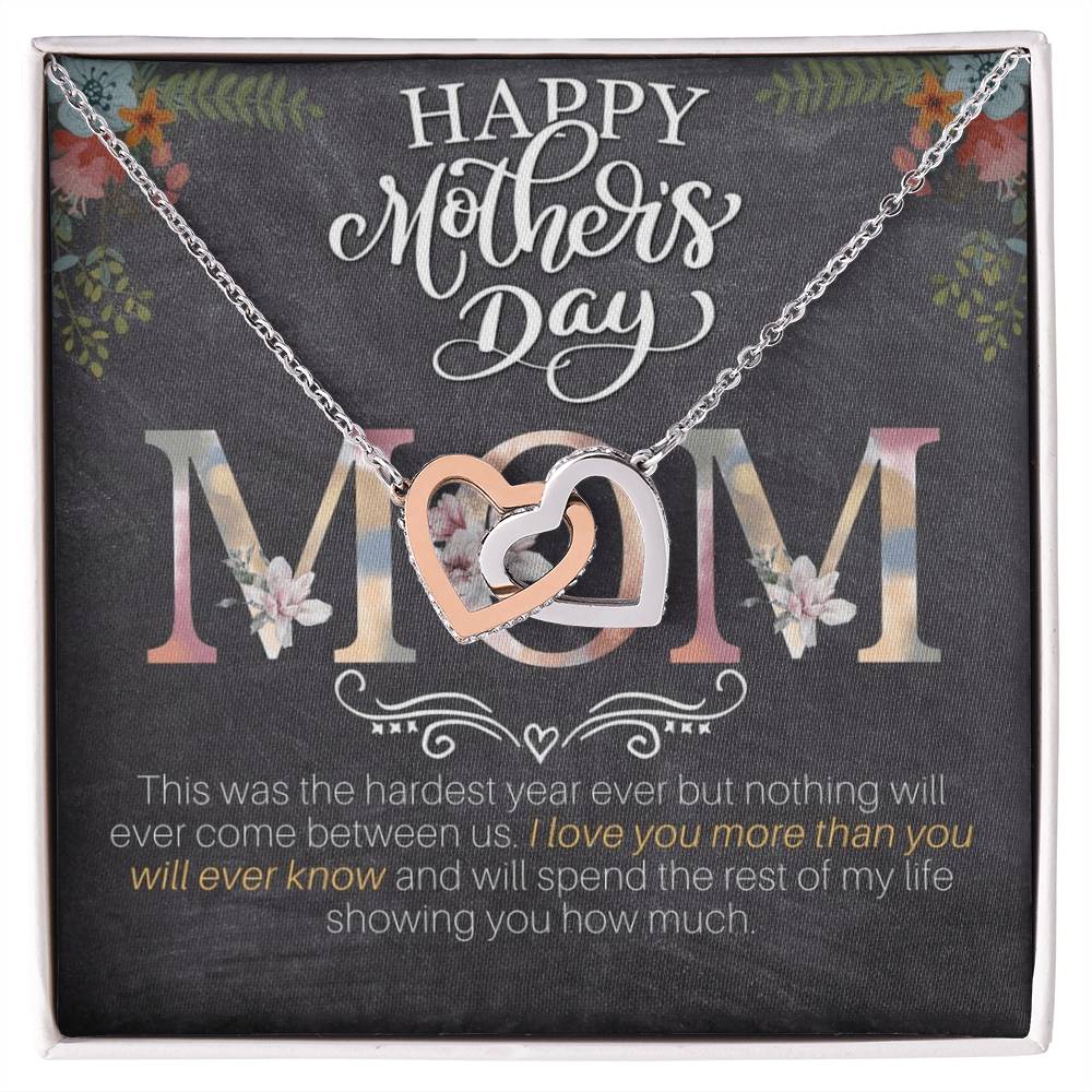 Happy Mother'S Day Gift Set Interlocking Hearts Necklace