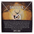 My Daughter - I Will Always Have Your Back Interlocking Hearts Necklace