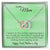 To My Mom I Believe In Love At First Sight Because I Have Loved You. Happy Mother'S Day Interlocking Hearts Necklace