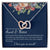 The Bond Between Aunt & Niece Interlocked Hearts Necklace Interlocking Hearts Necklace