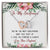 To My Girlfriend Interlocking Hearts Necklace Message Card