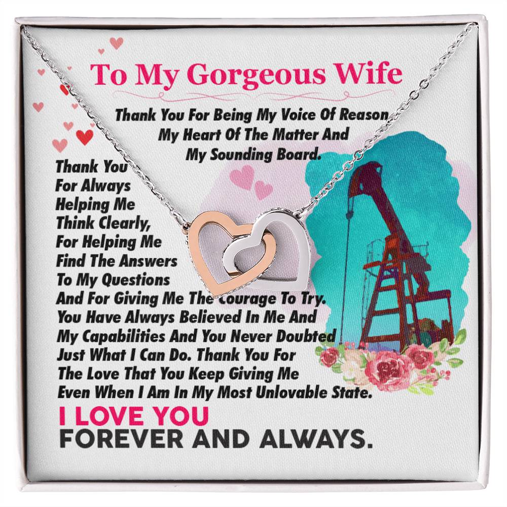 Oilfield Man'S Wife - Interlocking Heart Necklace Interlocking Hearts Necklace