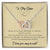 To My Sister Interlocking Hearts Necklace