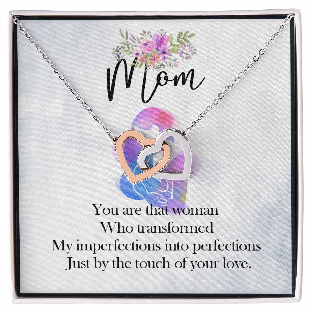 Gift For Mom - Birthday Gift For Mom Mothers Day Gift For Mom Gift For Mom Birthday Necklace For Mom Daughter To Mom Gift Interlocking Hearts Necklace