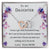 To My Daughter- You'Re My Heart Just Walking Out In The World- Necklace Interlocking Hearts Necklace