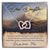 Dear Daughter Love You Forever Interlocking Hearts Necklace Message Card
