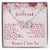 To My Girlfriend Valentine'S Day Because I Love You - Interlocking Heart Necklace Interlocking Hearts Necklace