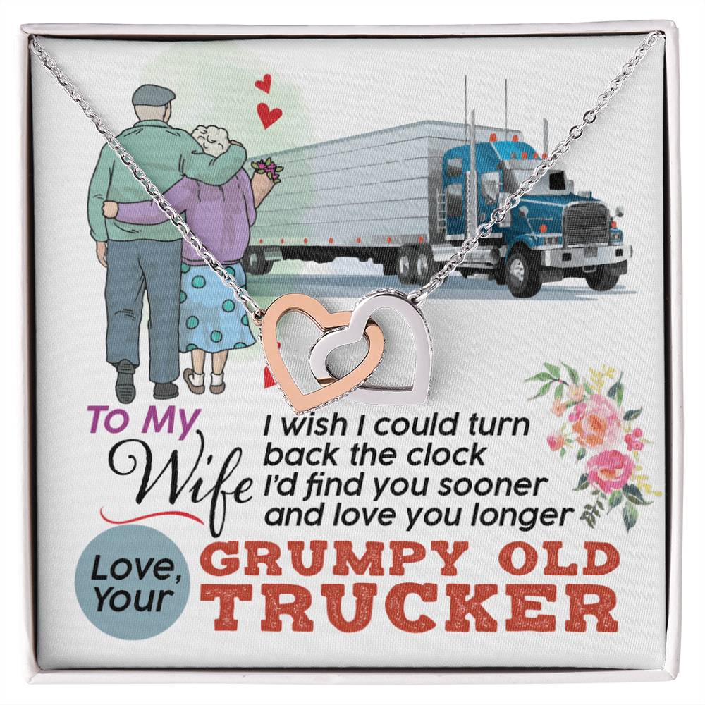 Trucker'S Wife - Interlocking Heart Necklace Interlocking Hearts Necklace