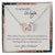 To My Beautiful Wife When I Tell You I Love You - Floral Interlocking Hearts Necklace