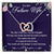 To My Future Wife Interlocking Hearts Necklace Message Card