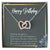 Daughter Necklace Daughter Birthday Gift Graduation Present From Mom Interlocking Hearts Necklace
