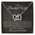 Anniversary Birthday Gift For Wife - Necklace & Message Card Interlocking Hearts Necklace